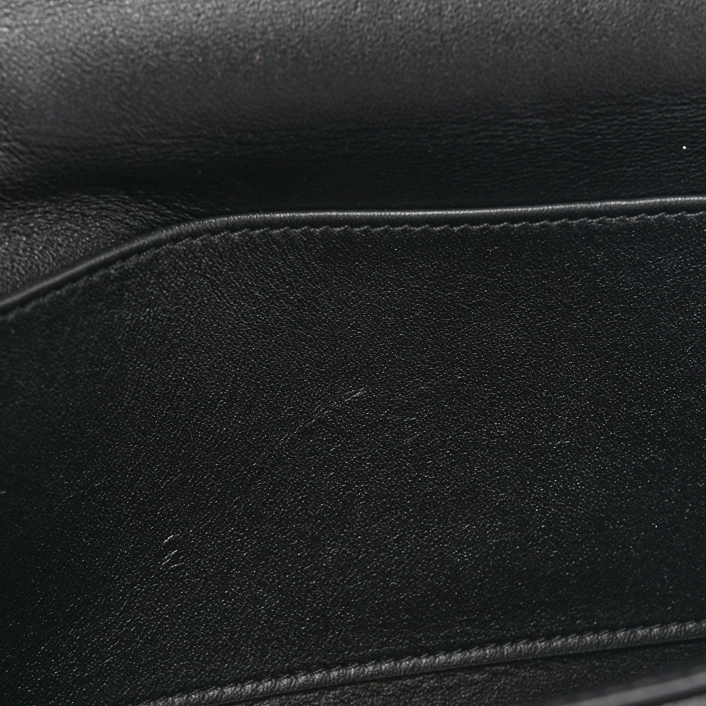 Goatskin Matelasse Chain Shoulder Bag Black