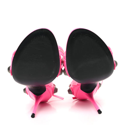 Balenciaga Agneau Arena Cagole 110mm Sandals 37 Fluo Pink 5 of 9
