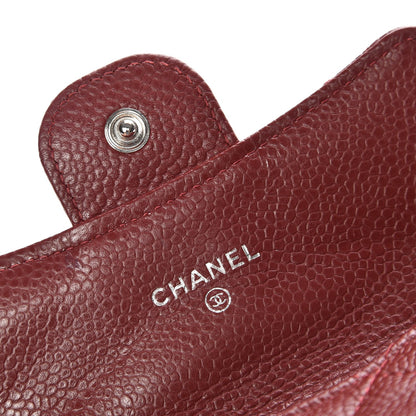 Chanel Caviar Quilted Coin Purse Dark Red 5 of 9