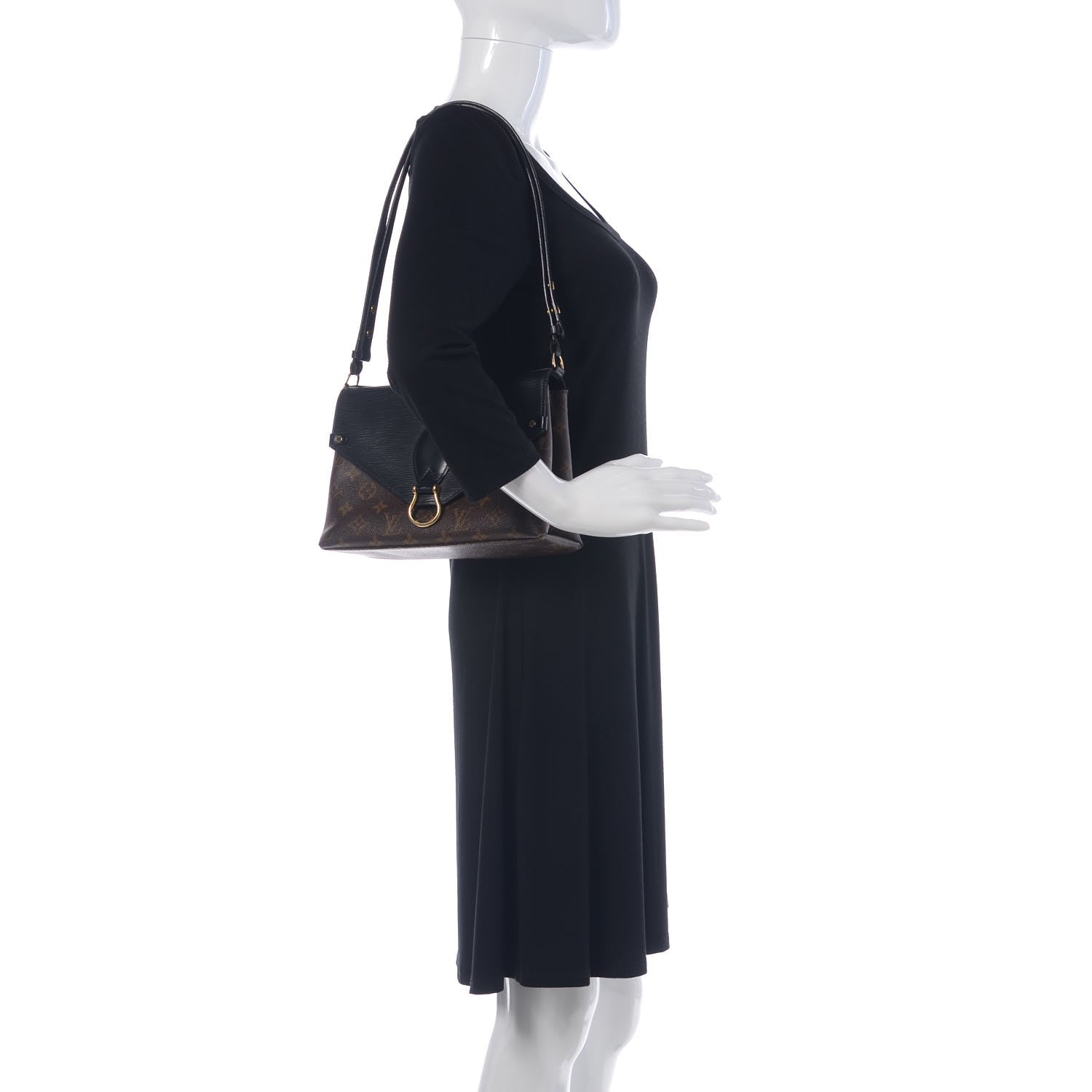 Louis Vuitton Epi Monogram Saint Michel Black 2 of 13
