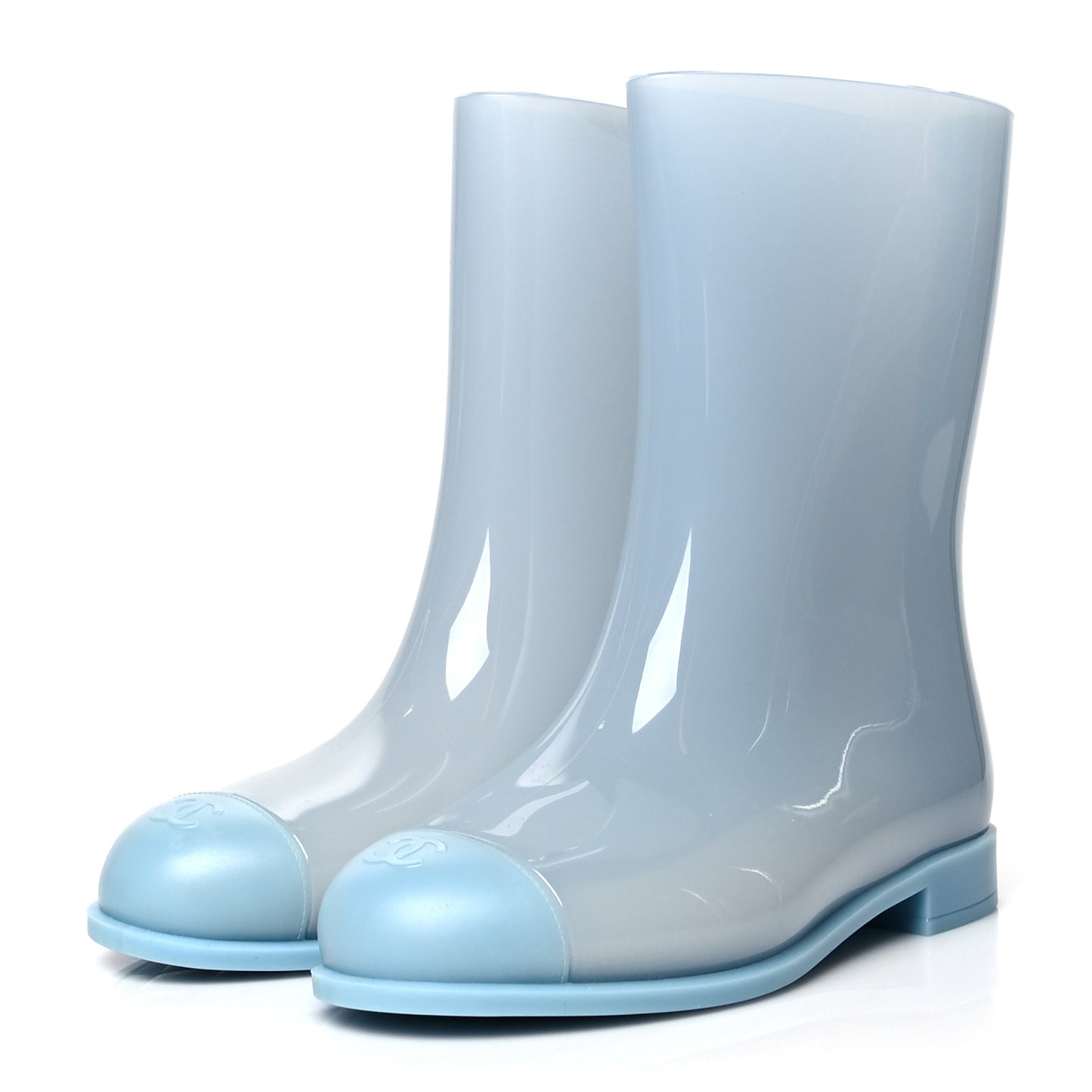 Rubber Rain Boots 38 Light Blue