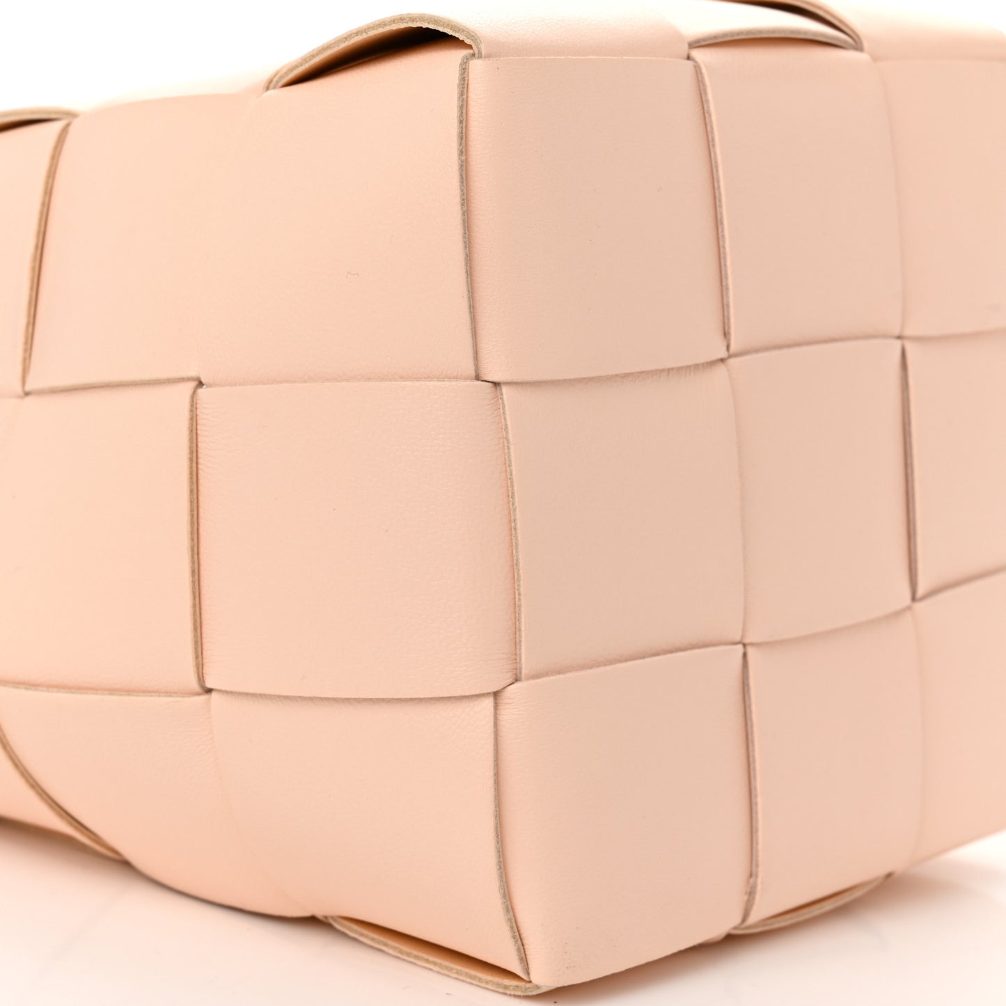 Nappa Maxi Intrecciato Cassette Bucket Bag Melon Washed