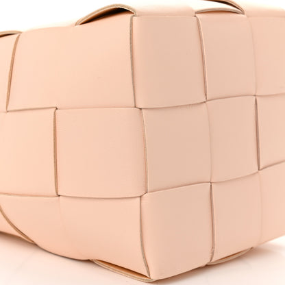 Bottega Veneta Nappa Maxi Intrecciato Cassette Bucket Bag Melon Washed 6 of 12