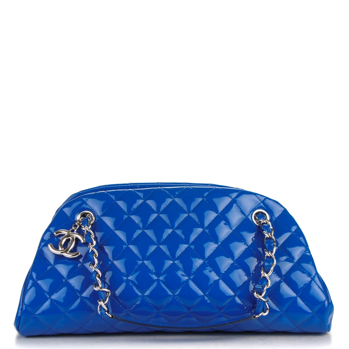 Patent Quilted Medium Just Mademoiselle Blue