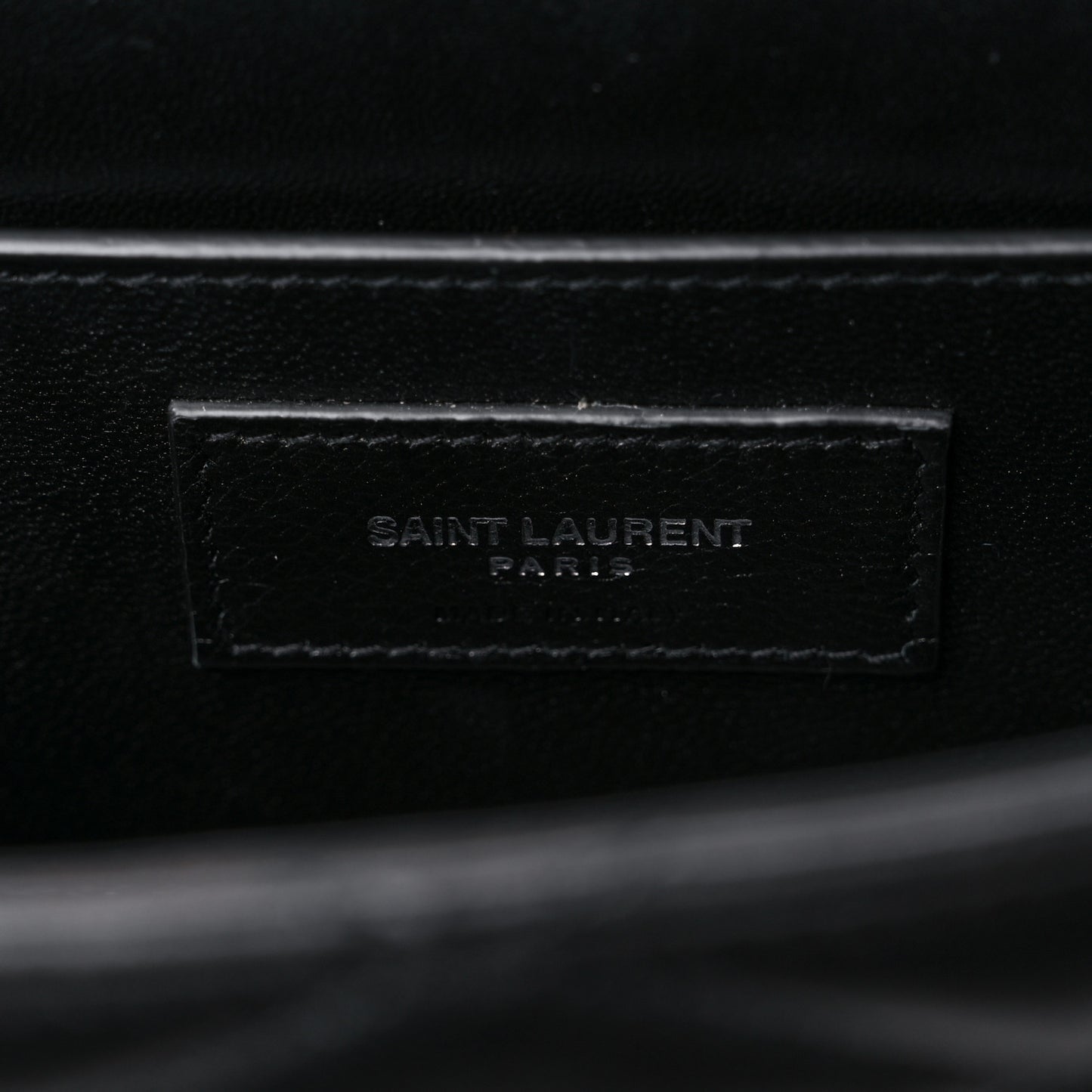 Lambskin Quilted Monogram June Box Bag Black