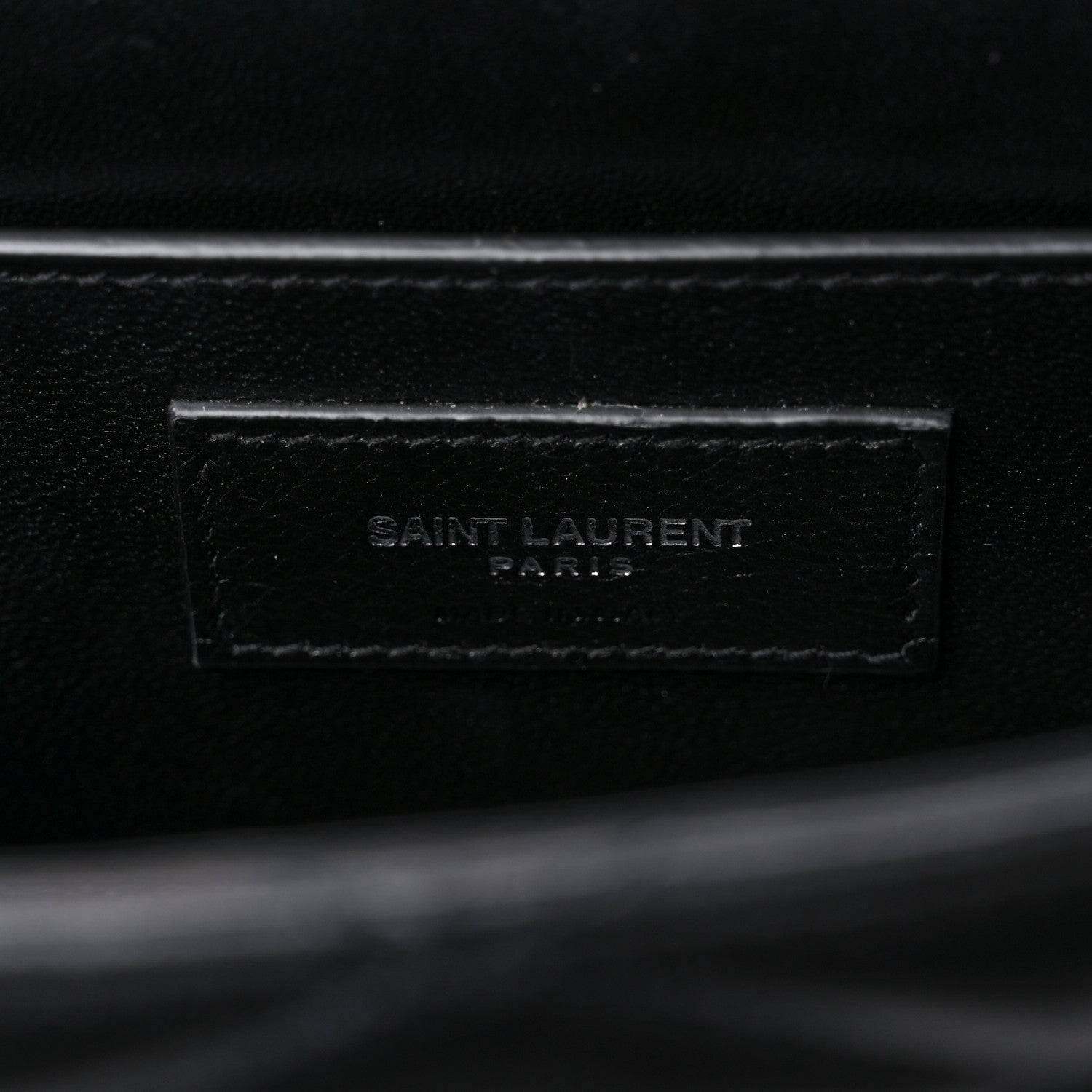 Saint Laurent Lambskin Quilted Monogram June Box Bag Black 6 of 12