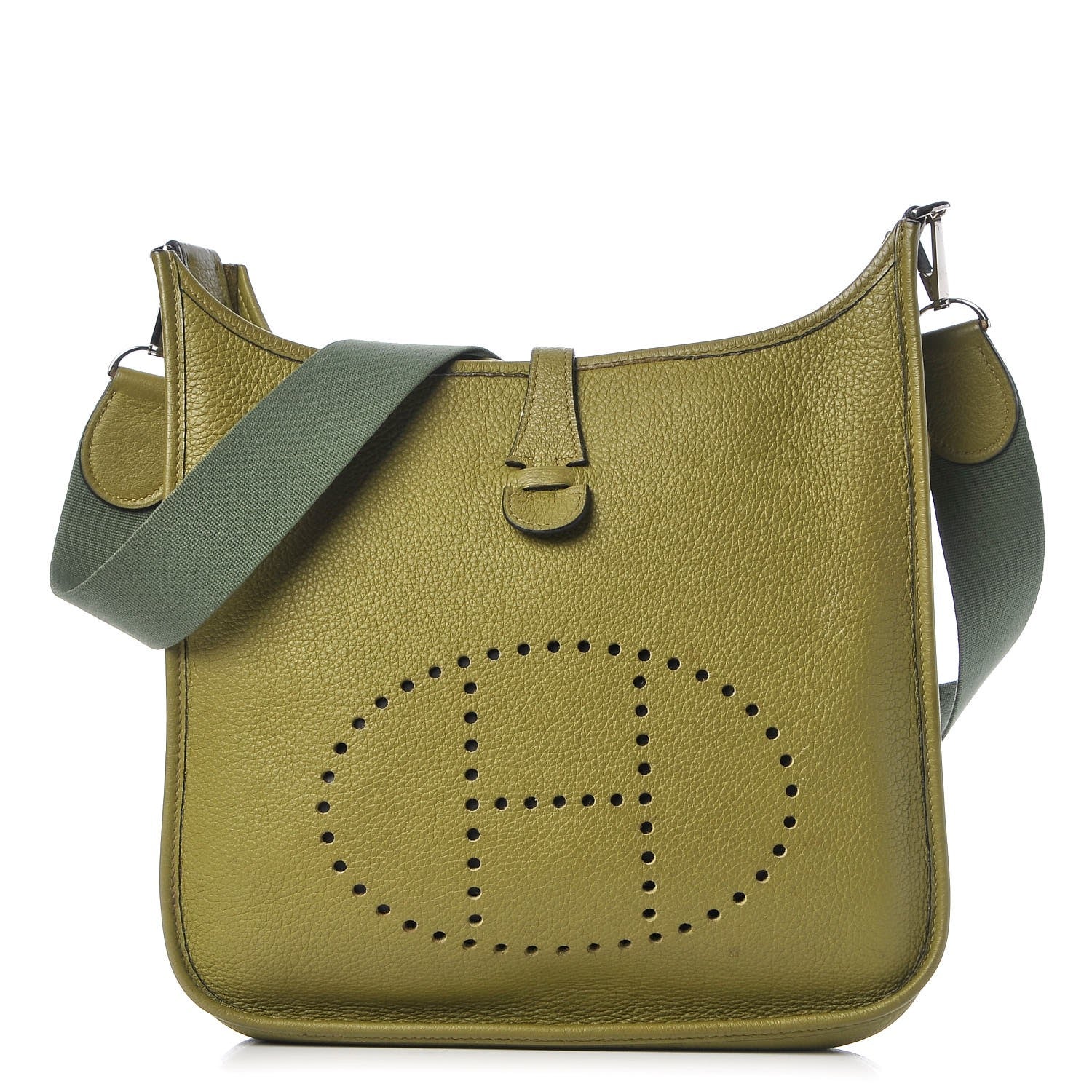 Hermes Taurillon Clemence Evelyne II PM Vert Chartreuse 1 of 8