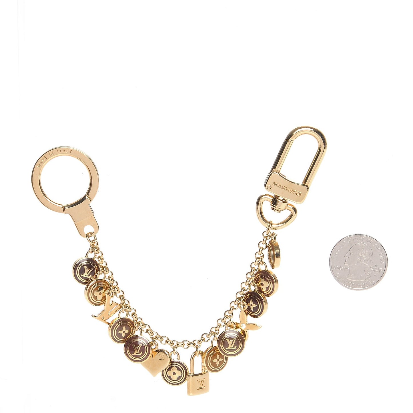 Pastilles Key Chain Bag Charm Brown