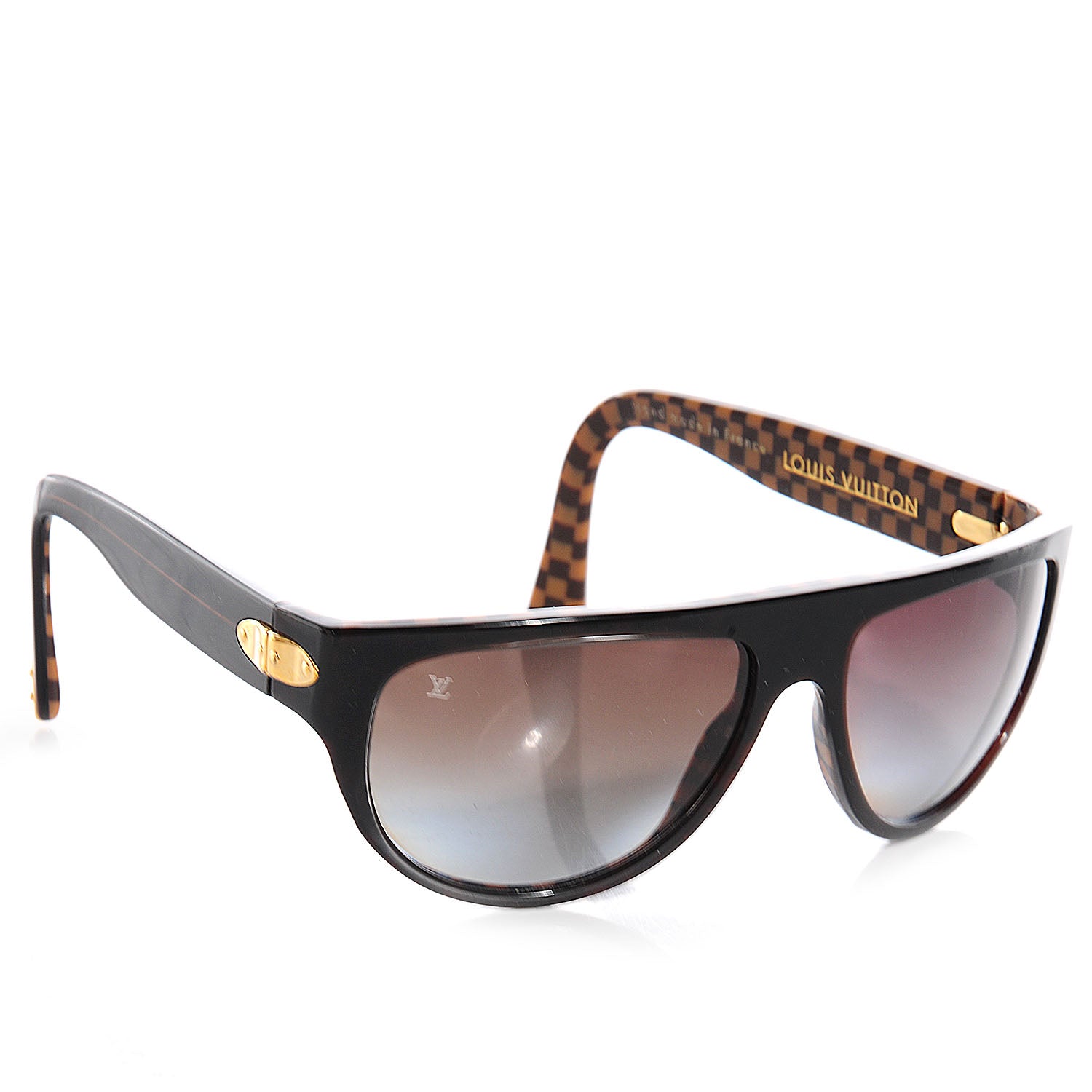 Louis Vuitton Damier Ebene Polarized Sunglasses Z0019W 3 of 5