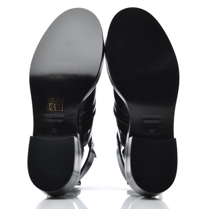 Balenciaga Brushed Calfskin Ceinture Ankle Boots 38 Black 5 of 7