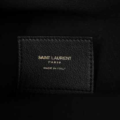 Saint Laurent Calfskin Toy Shopping Tote Black 6 of 9