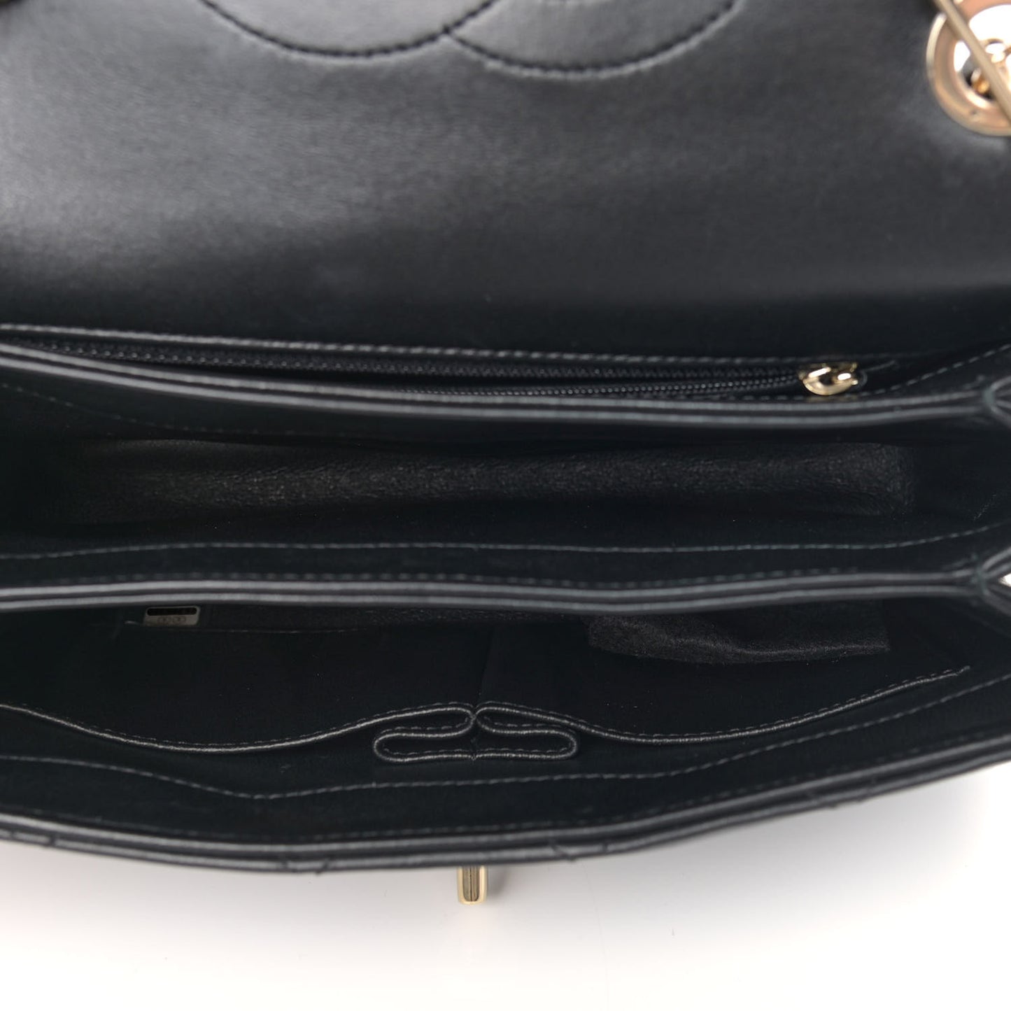 Lambskin Quilted Small Trendy CC Dual Handle Flap Bag Black