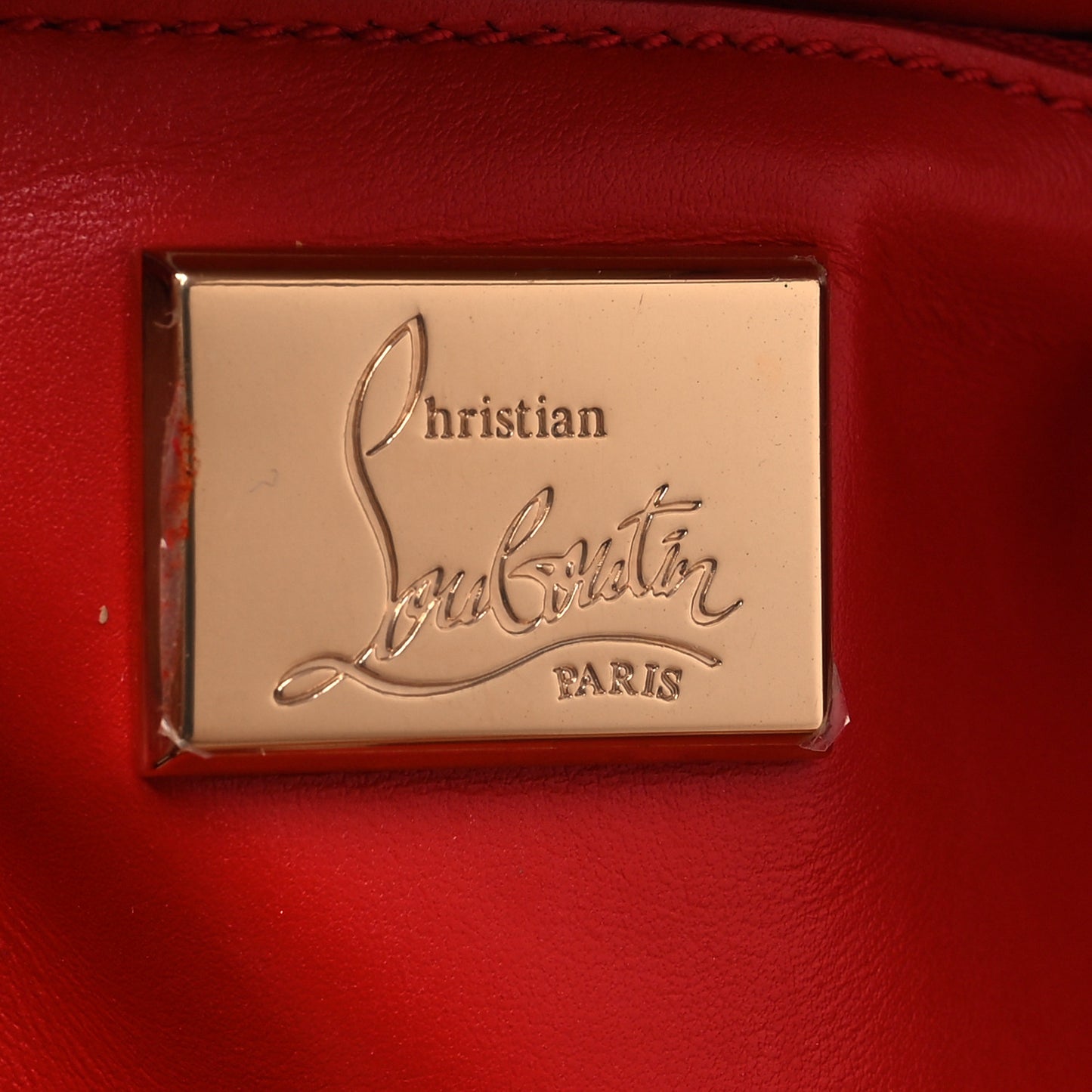 Calfskin Patent Studded Small Paloma Naturel Rose Gold