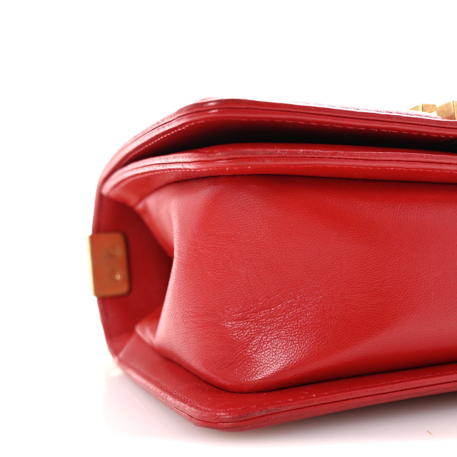 Chanel Lambskin Quilted Small Boy Flap Red 9 of 10