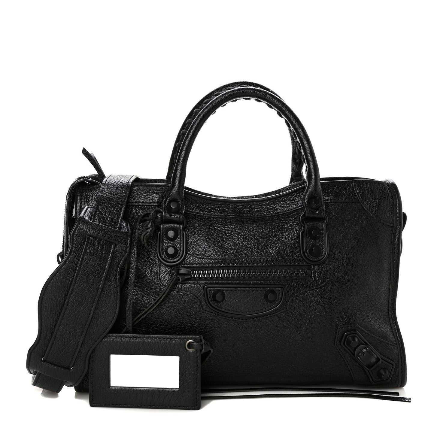 Chevre Black Metallic Edge Hardware S City Black