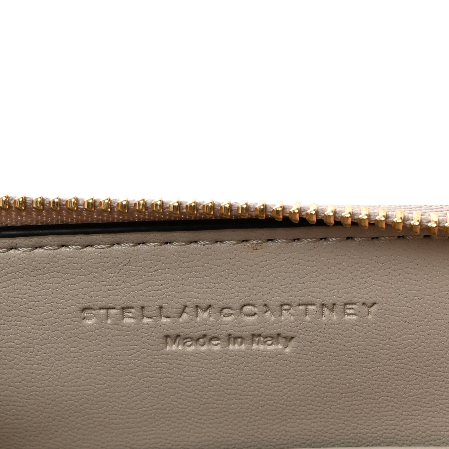 Stella McCartney Eco Alter Nappa Perforated Logo Zip Around Card Holder Wallet Black 8 of 8