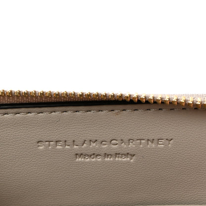 Stella McCartney Eco Alter Nappa Perforated Logo Zip Around Card Holder Wallet Black 8 of 8
