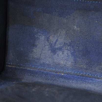 Celine Drummed Calfskin Nano Luggage Indigo 13 of 14