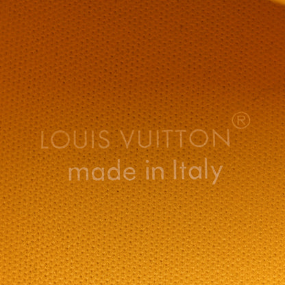 Louis Vuitton Calfskin Alligator Embossed Mens LV Trainer Maxi Sneakers 6 Yellow 9 of 13