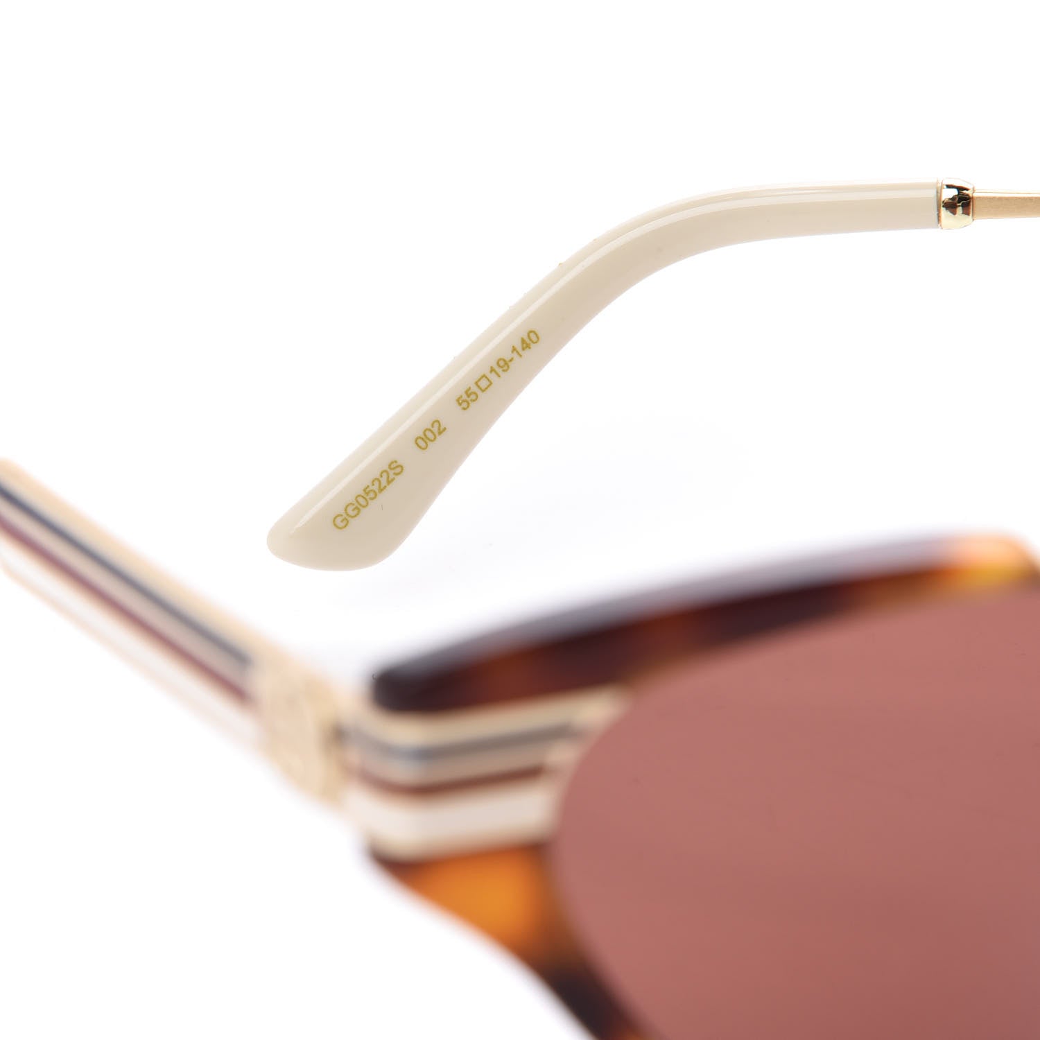Gucci Cat Eye Web Sunglasses GG0522S Tortoise 5 of 9