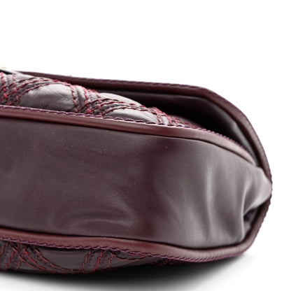Chanel Calfskin Quilted Stitch Flap Plum 10 of 10