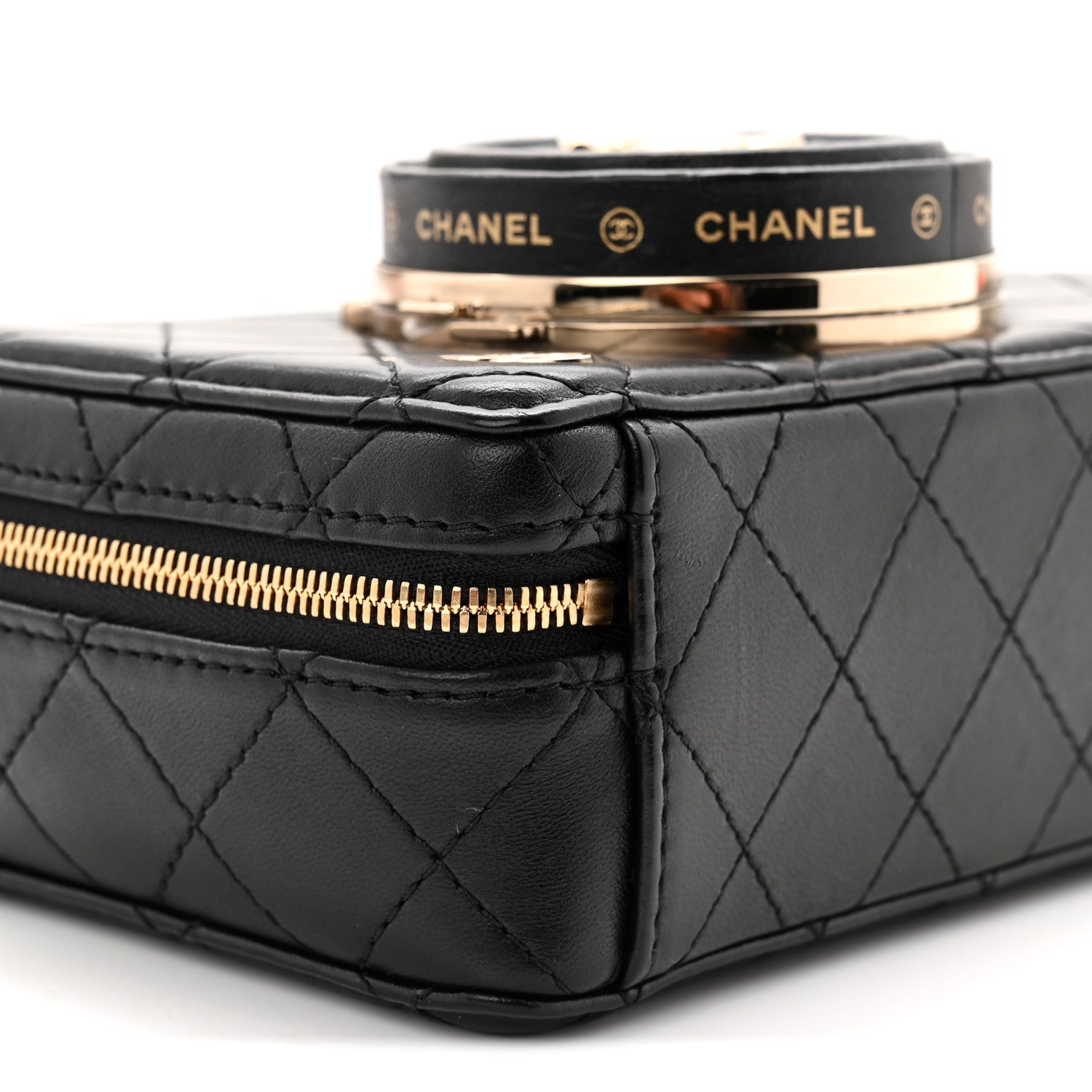 Chanel Lambskin Quilted Coco Click Bag Black 9 of 10