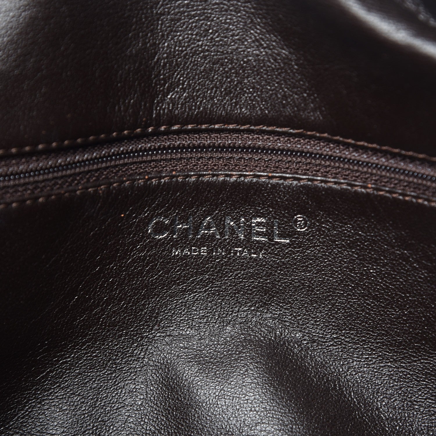 Chanel Caviar Quilted CC Timeless Bowler Brown 6 of 11