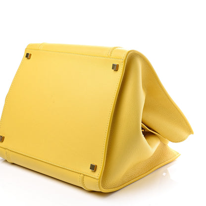 Celine Supple Calfskin Medium Phantom Luggage Sun Yellow 8 of 11