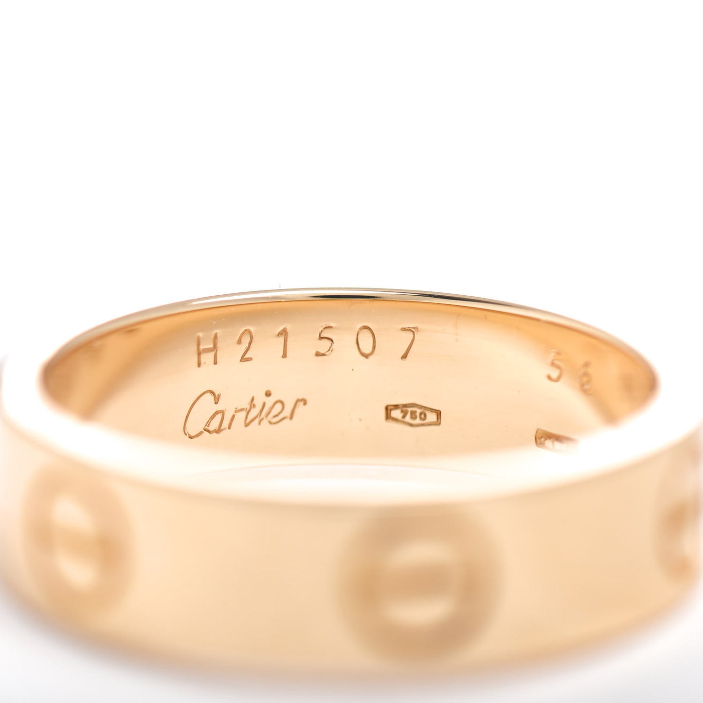 18K Yellow Gold 5.5mm LOVE Ring 56 7.5