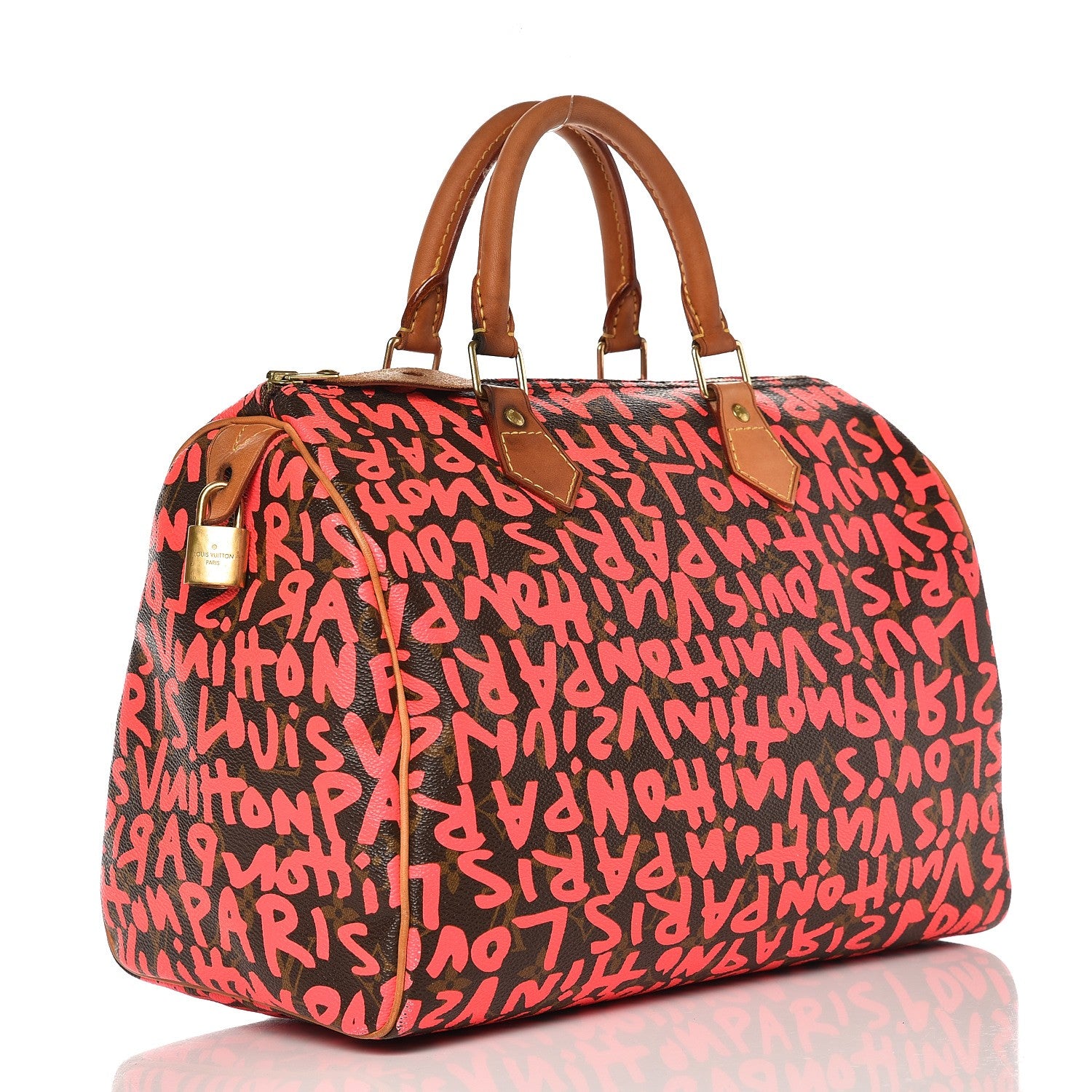 Louis Vuitton Monogram Graffiti Speedy 30 Fuchsia 3 of 12