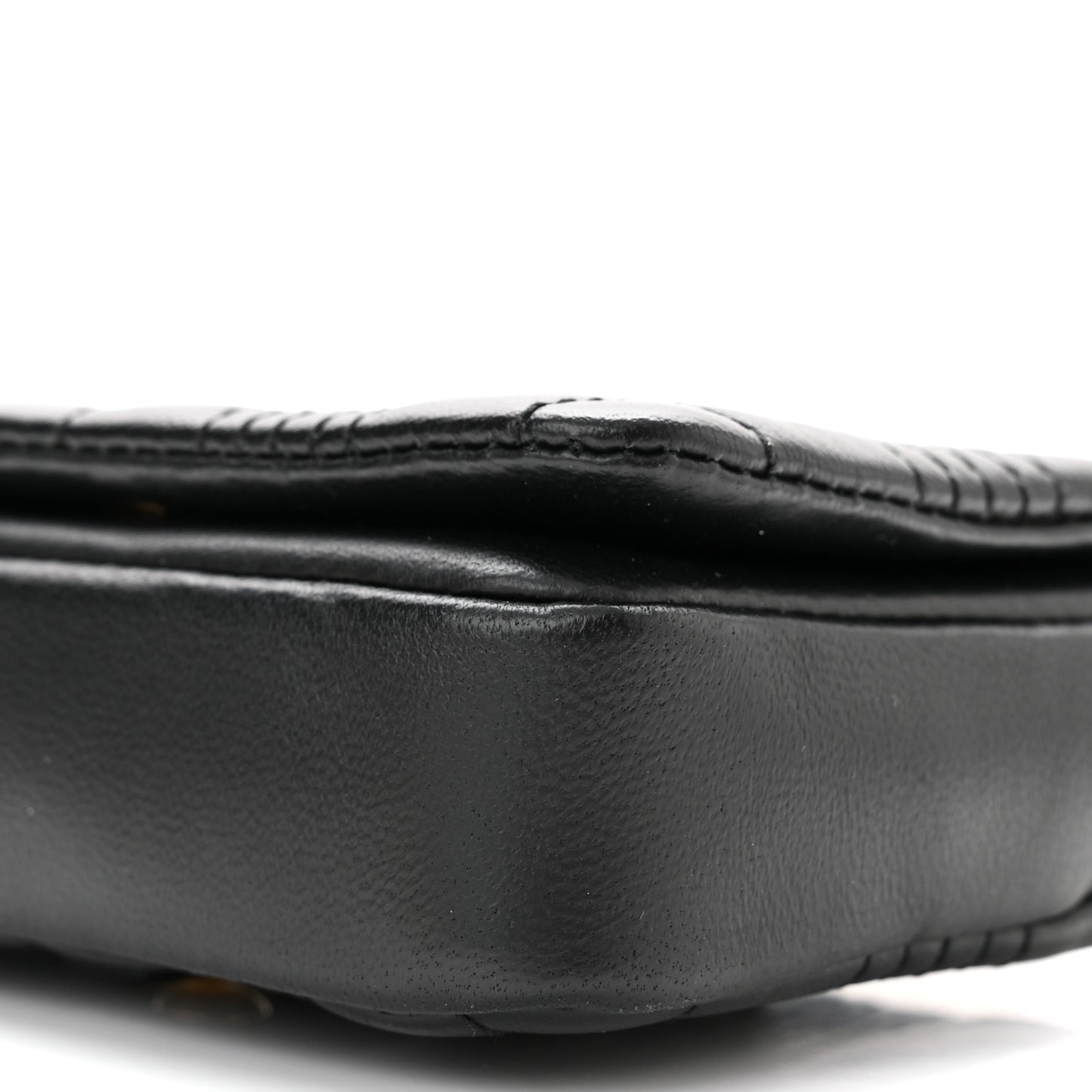 Lambskin Quilted Micro Lola Bag Black