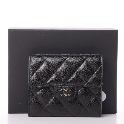 Chanel Caviar Quilted Compact Flap Wallet Black 11 of 11