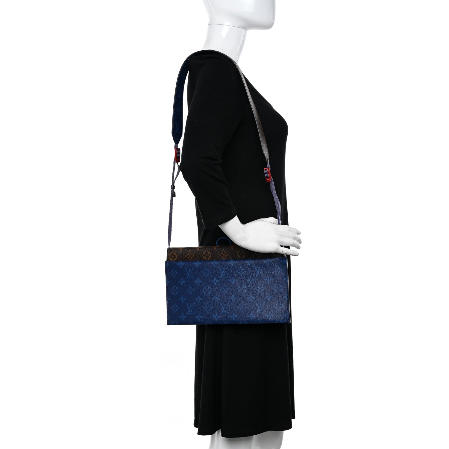 Louis Vuitton Monogram Small Outdoor Pouch Pacific Blue 2 of 9