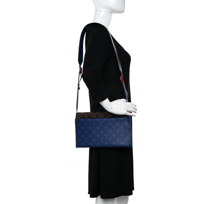 Louis Vuitton Monogram Small Outdoor Pouch Pacific Blue 2 of 9
