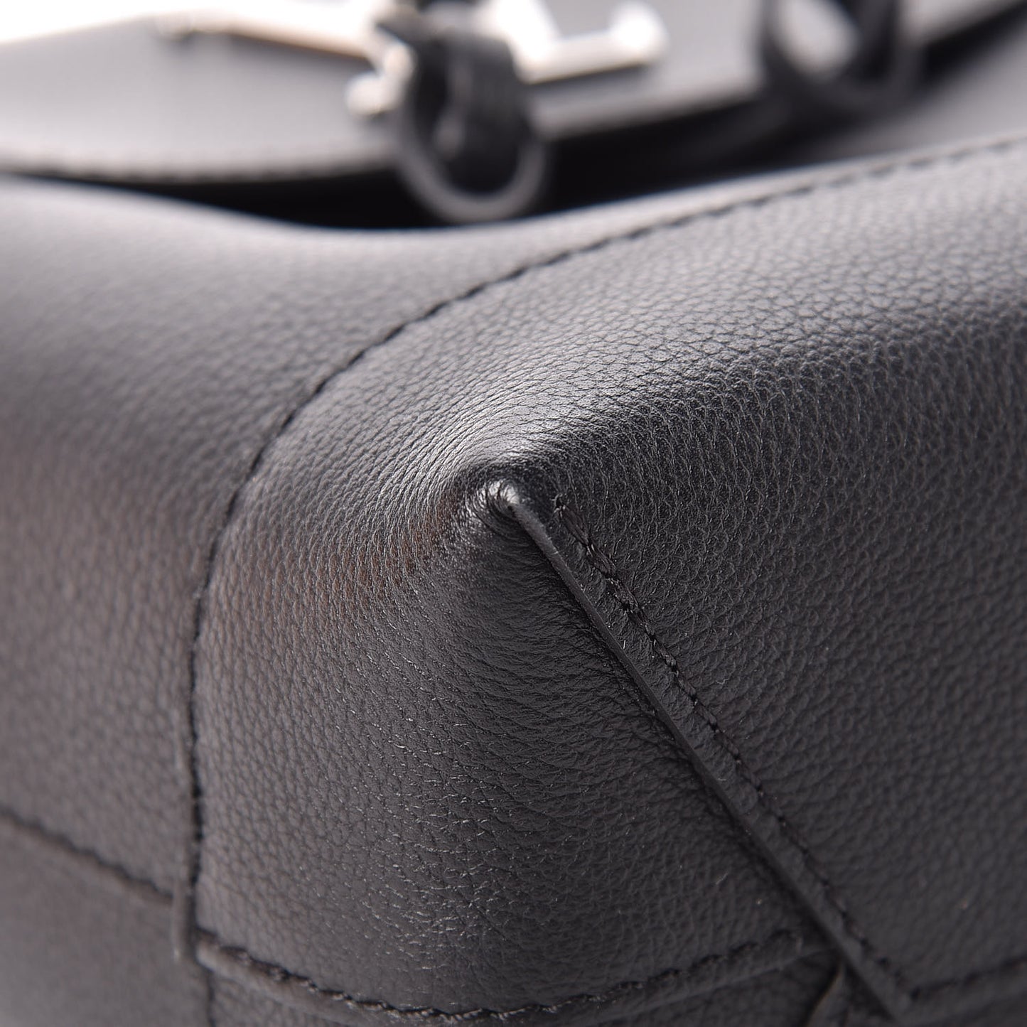 Calfskin Lockme Mini Backpack Black