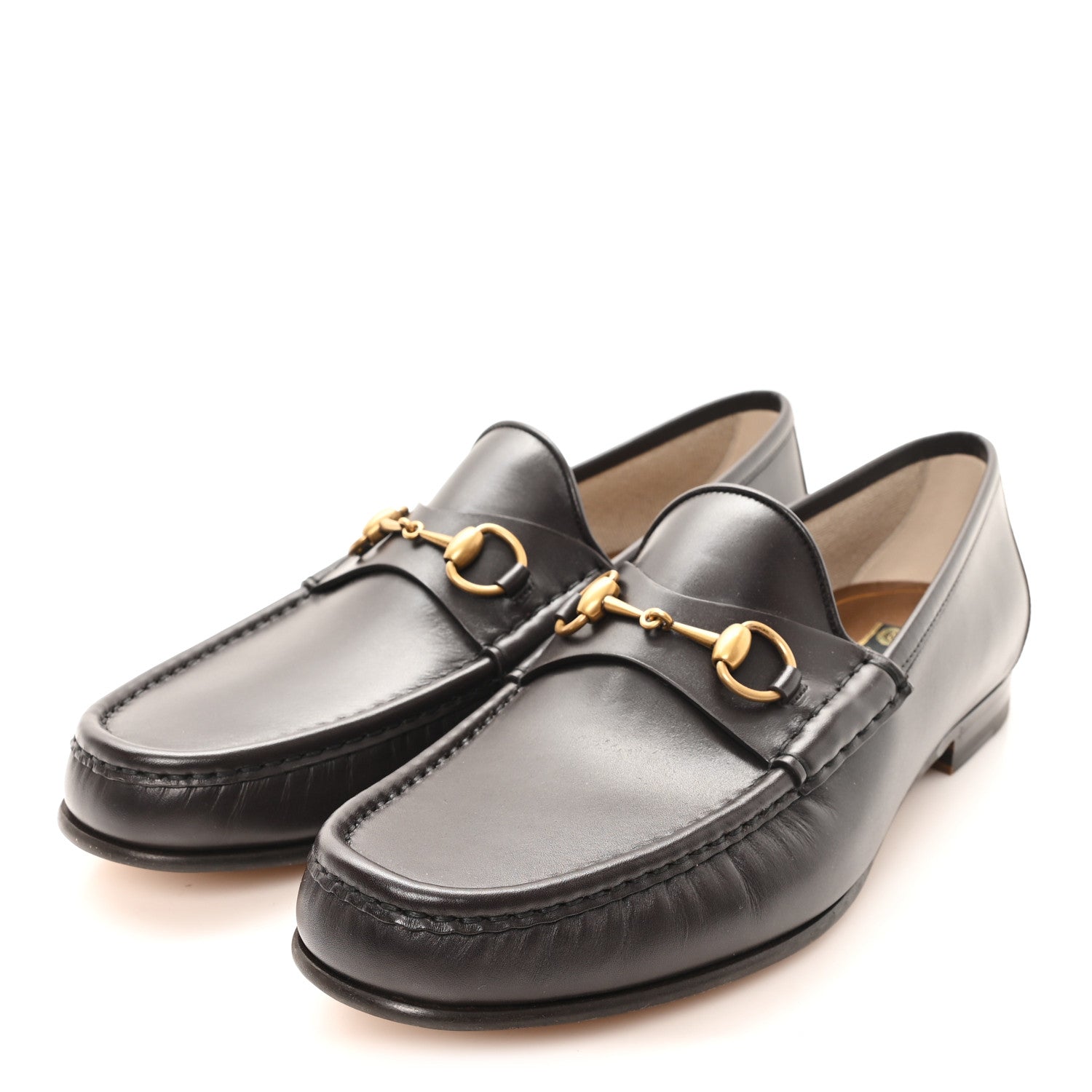 Gucci Betis Glamour Calfskin Mens 1953 Horsebit Loafers 12 Brown 4 of 9