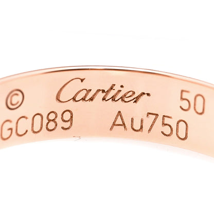 Cartier 18K Pink Gold 3.5mm LOVE Wedding Band Ring 50 5.5 4 of 4