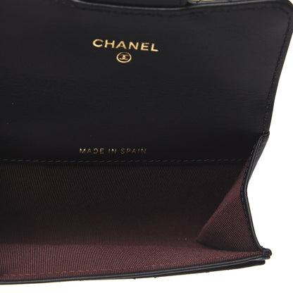 Chanel Aged Calfskin Quilted Reissue Flap Card Holder Black 5 of 8
