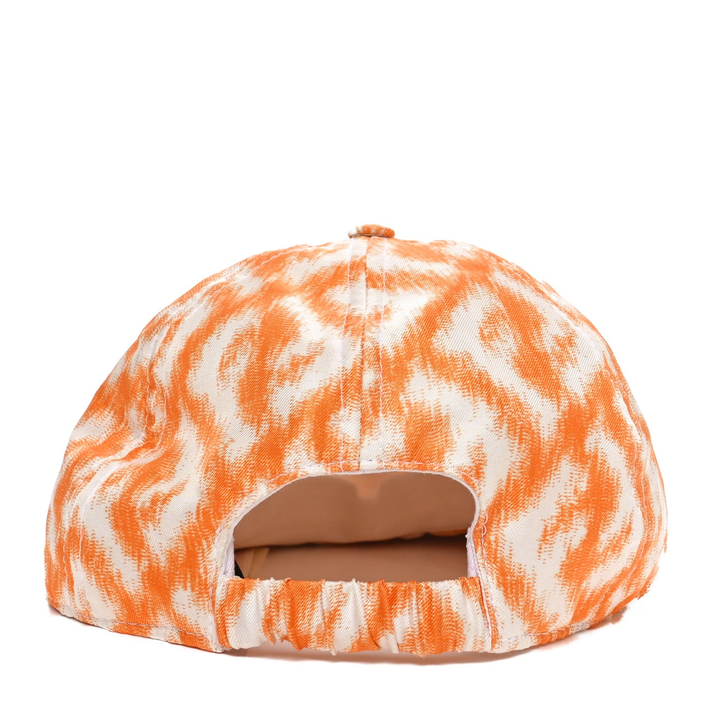 Silk Baseball Hat Arancio White