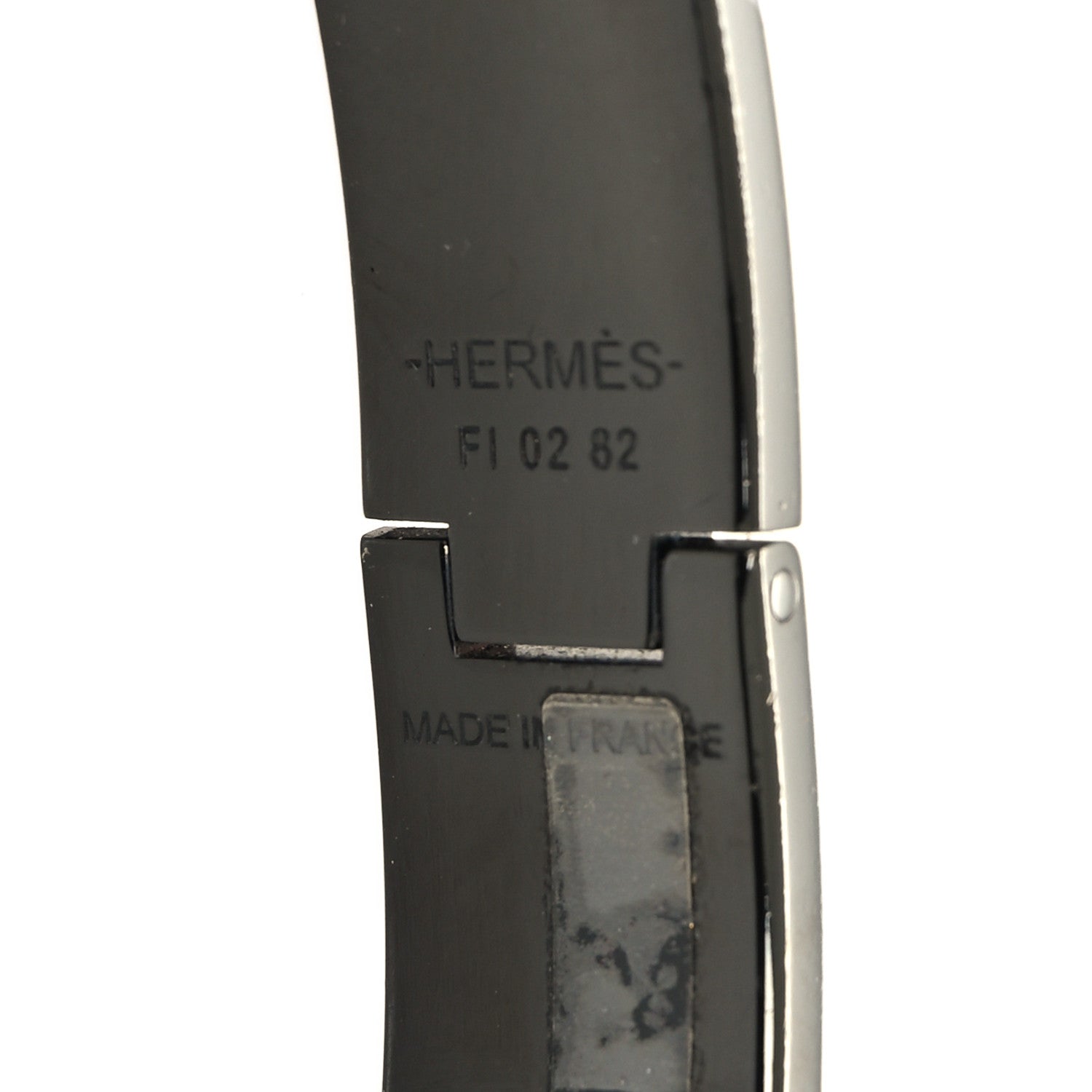 Hermes Matte Enamel Narrow Clic Clac HH Bracelet T5 So Black 5 of 6