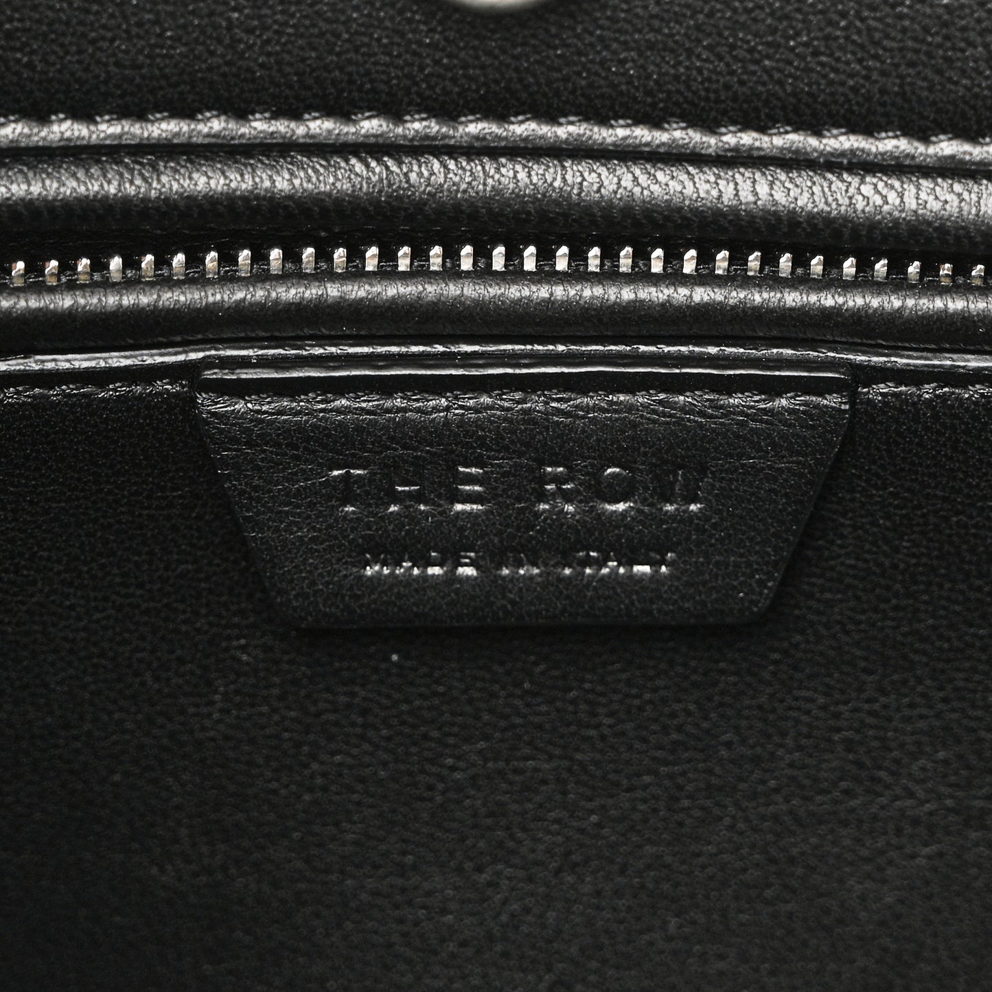 Grained Calfskin Alger Shoulder Bag Black