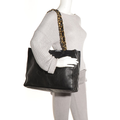 Chanel Lambskin Jumbo Shoulder Bag Black 2 of 9