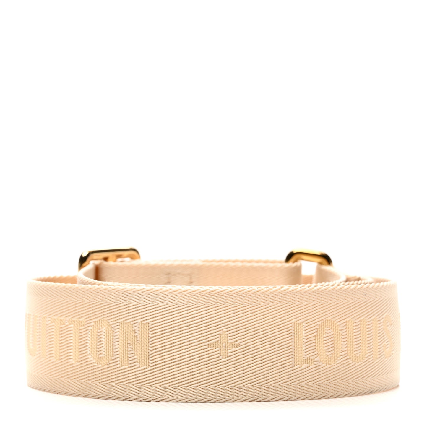 Jacquard Monogram Adjustable Shoulder Strap New Creme