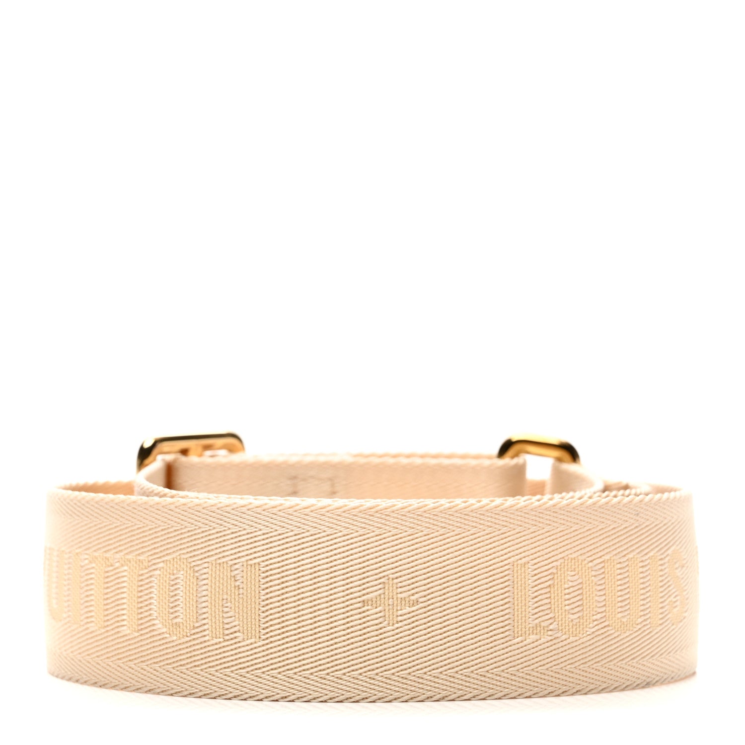 Louis Vuitton Jacquard Monogram Adjustable Shoulder Strap New Creme 2 of 3
