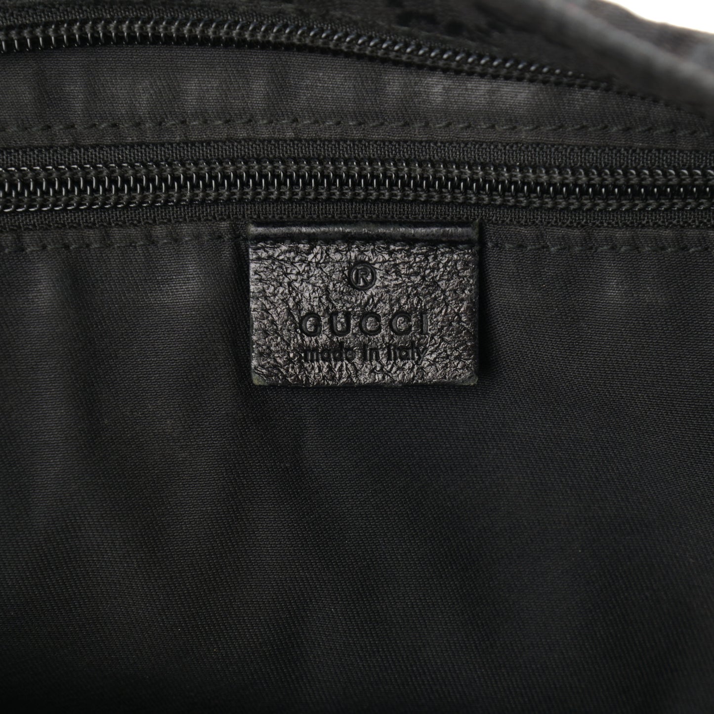 Monogram Web Medium Flat Messenger Bag Black