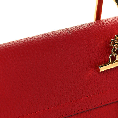 Chloe Grained Lambskin Drew Shoulder Bag Plaid Red 12 of 12