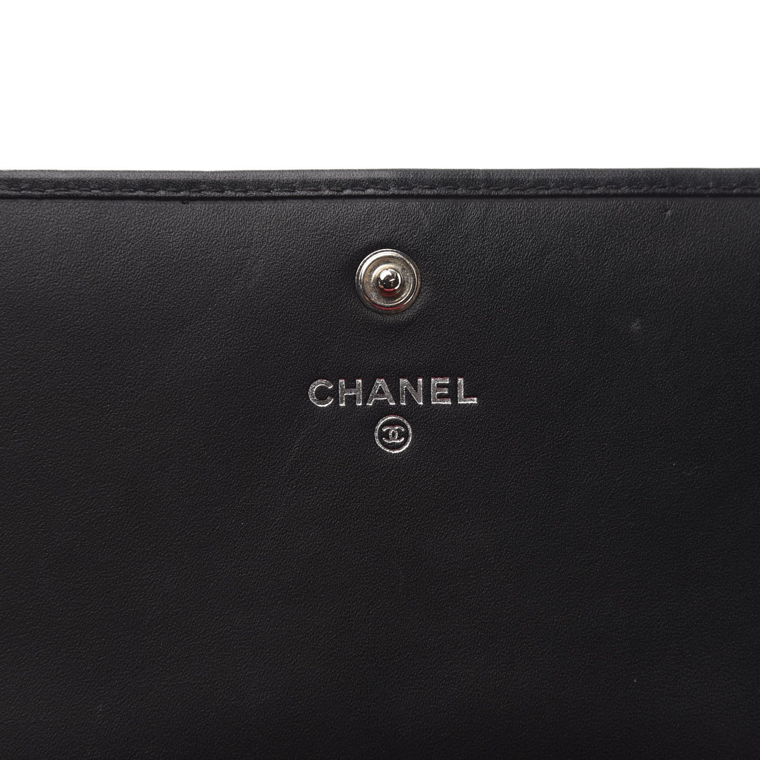 Chanel Calfskin Quilted Cambon Gusset Flap Wallet Black 5 of 11