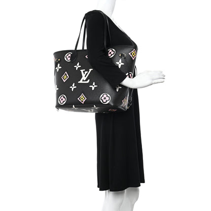 Louis Vuitton Monogram Giant Wild at Heart Neverfull MM Black 2 of 9