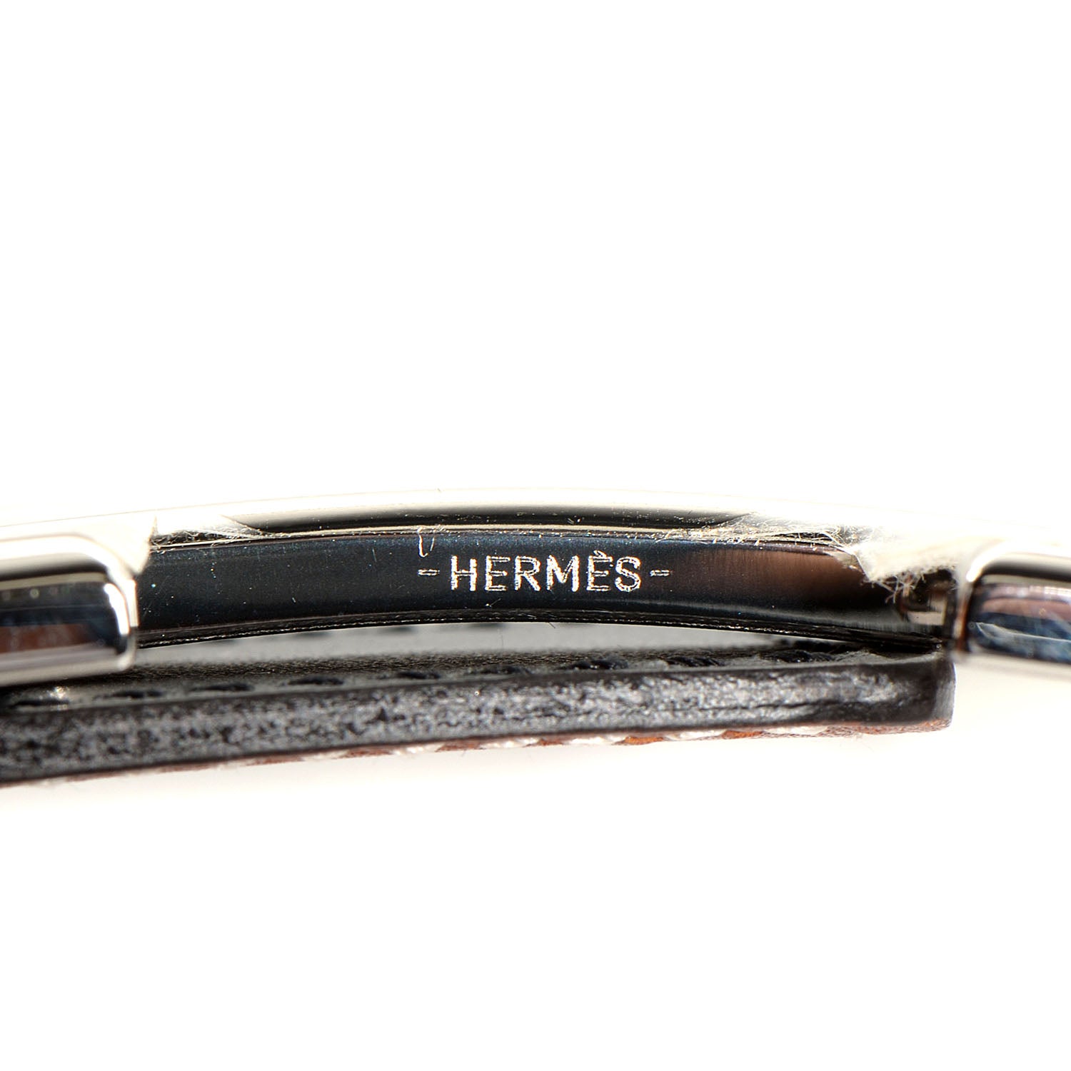 Hermes Natural Barenia Chamonix Constance 32mm H Belt Fauve Noir 75 6 of 8