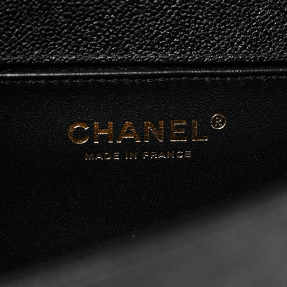 Chanel Caviar Chevron Quilted Medium Boy Flap Black 5 of 9